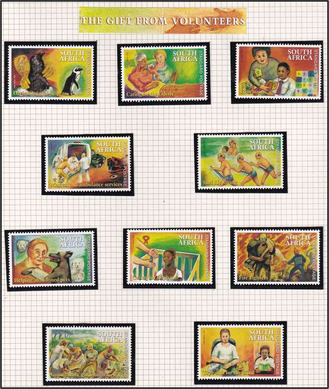 2004 RSA UMM(**) Year Issues in Singles, Minisheets etc @ CV  R2,833