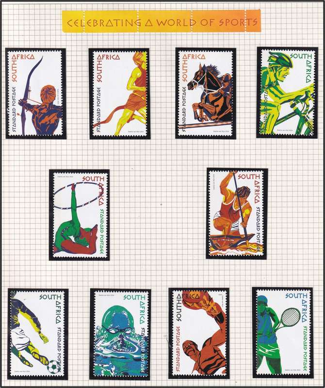 2004 RSA UMM(**) Year Issues in Singles, Minisheets etc @ CV  R2,833