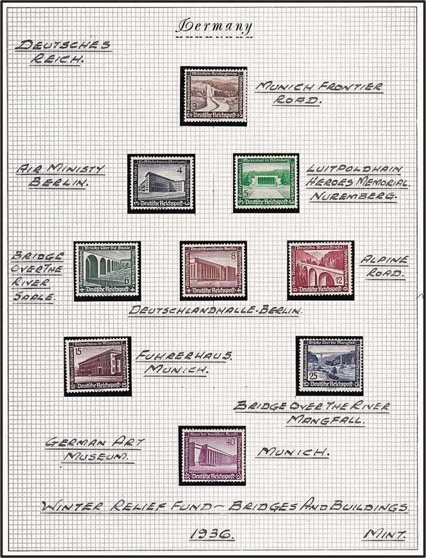 1936 German Reich Winter Relief Fund MM(*) Set @ CV  R1,825+