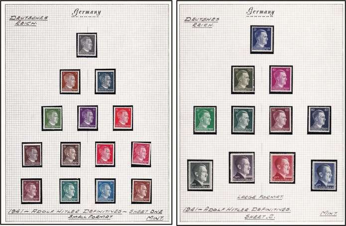 1941 German Reich - Hitler Definitive MM(*) Set
