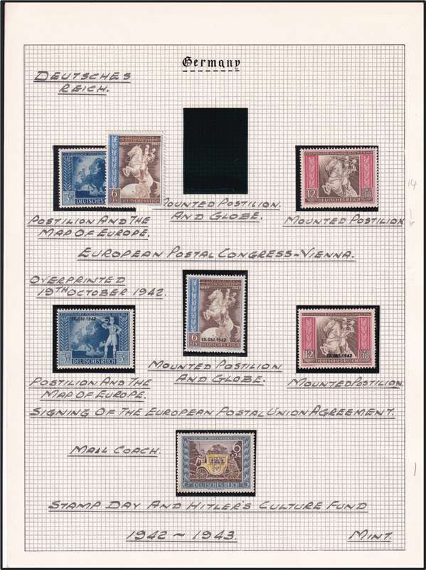 1942-1944 German Reich MM/UMM Sets & Issues @ CV  R2,950+