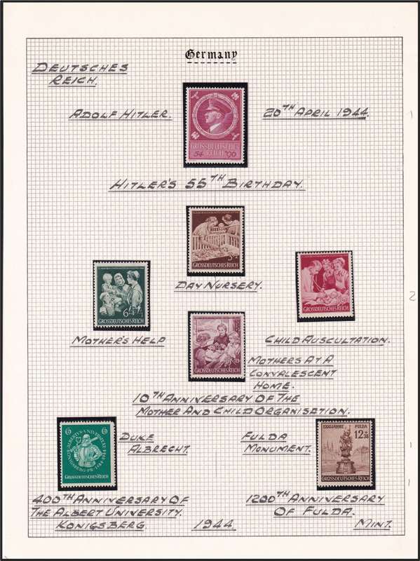 1942-1944 German Reich MM/UMM Sets & Issues @ CV  R2,950+