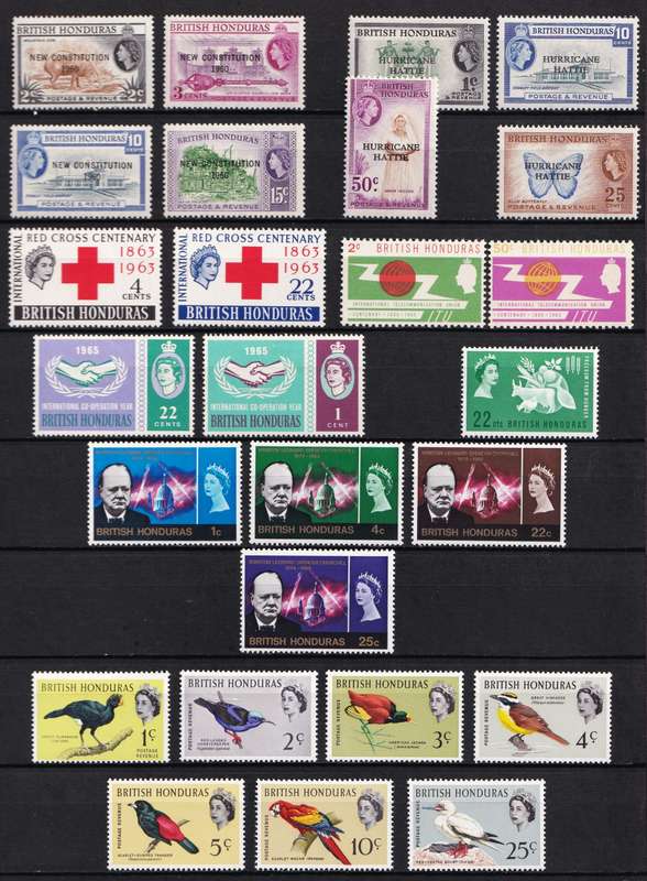 British Honduras - KGVI, QEII & Modern Mint(*) Sets, S/Sets & Varieties - HIGH CV LOT!