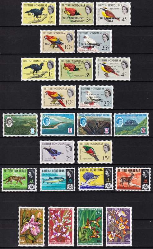 British Honduras - KGVI, QEII & Modern Mint(*) Sets, S/Sets & Varieties - HIGH CV LOT!