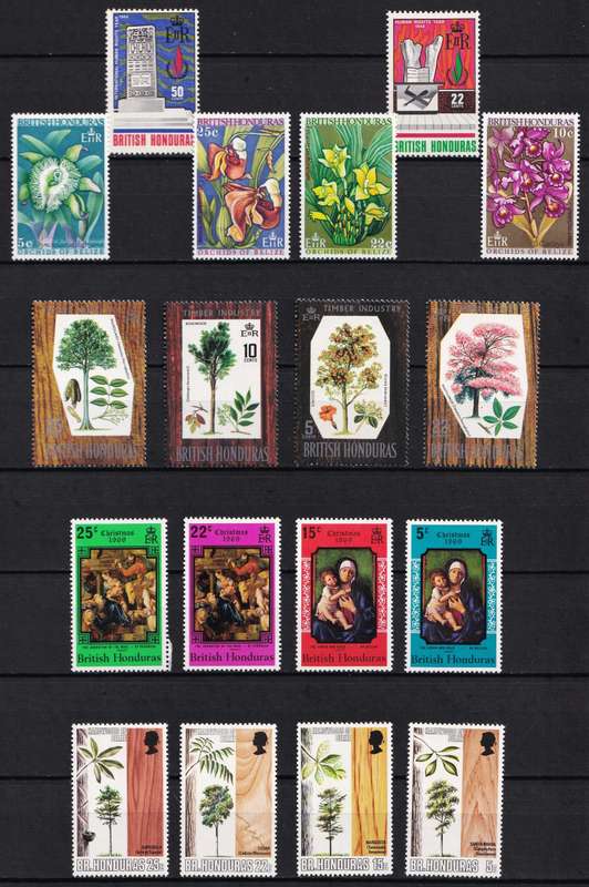 British Honduras - KGVI, QEII & Modern Mint(*) Sets, S/Sets & Varieties - HIGH CV LOT!