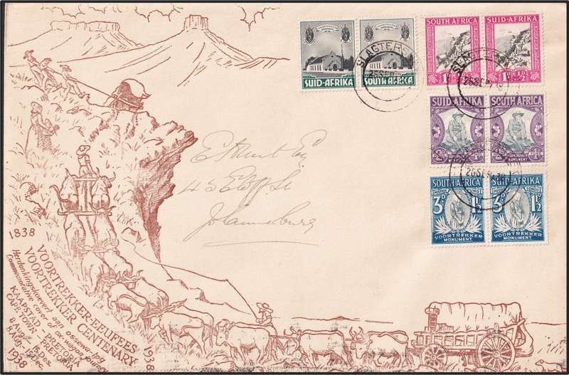 1938 Voortrekker FDCs, Covers & Unusual Covers - All Different - Nice Lot!