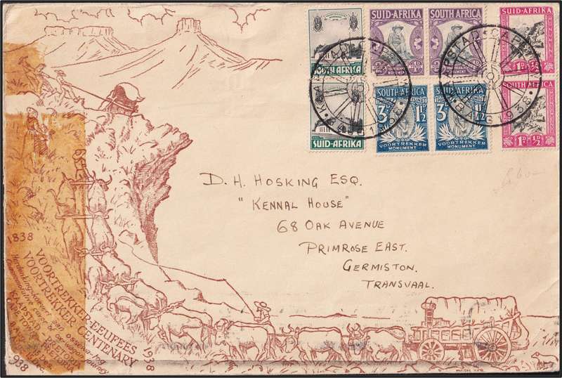 1938 Voortrekker FDCs, Covers & Unusual Covers - All Different - Nice Lot!