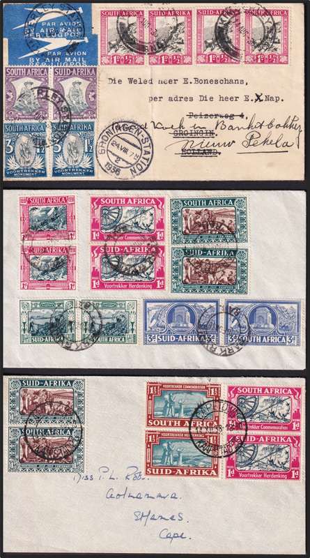 1938 Voortrekker FDCs, Covers & Unusual Covers - All Different - Nice Lot!