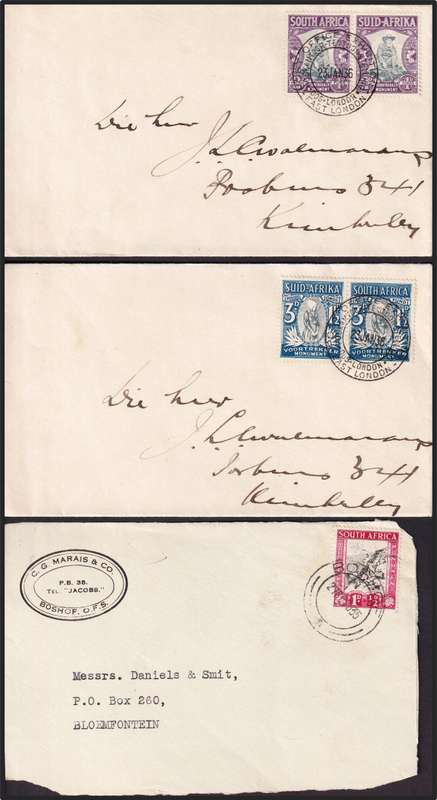 1938 Voortrekker FDCs, Covers & Unusual Covers - All Different - Nice Lot!