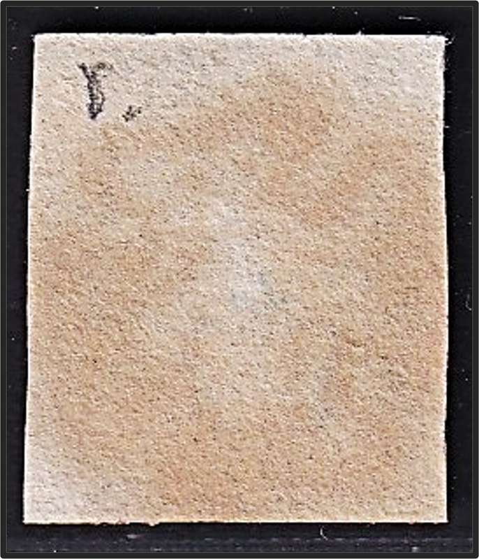 1840 Great Britain QV 1d Black, SG.1 with Beautiful Red Maltese Cross, 4 x Full Margins