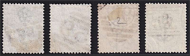1873/6 Great Britian QV 1/- Green, SG.150 Plates 8,9,12 & 13  @ CV  R16,750+