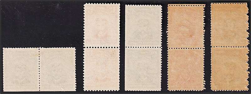 1924 Southern Rhodesia KGV UMM/MM & VFU Vertical BOOKLET Pairs - Scarce Items!