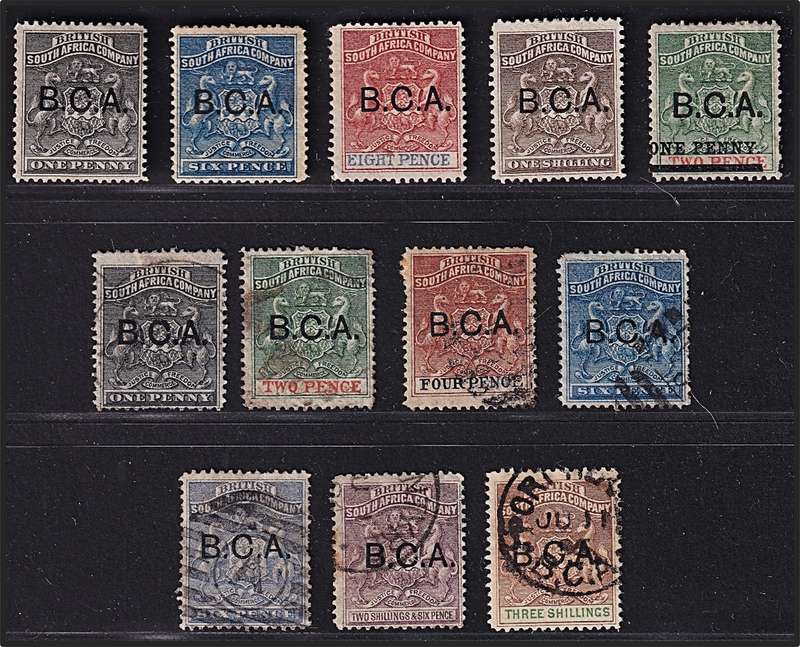 1891 British Central Africa (B.C.A.) Overprint S/Set Mint/Used  @ CV  R8,850+