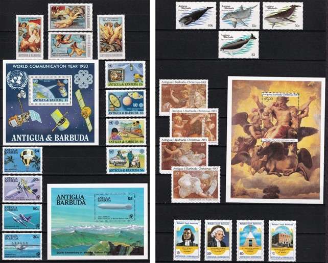 1983 Antigua & Barbuda UMM(**) Sets & Minisheets @ CV  R1,500+