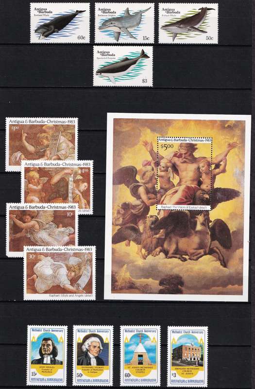 1983 Antigua & Barbuda UMM(**) Sets & Minisheets @ CV  R1,500+