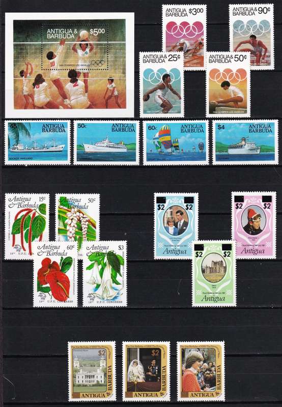1984 Antigua & Barbuda UMM(**) Sets & Minisheets @ CV  R3,750