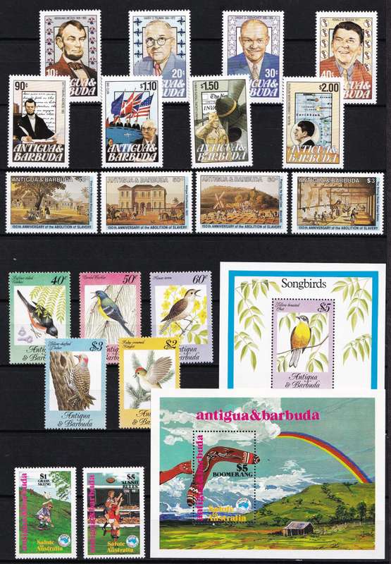 1984 Antigua & Barbuda UMM(**) Sets & Minisheets @ CV  R3,750