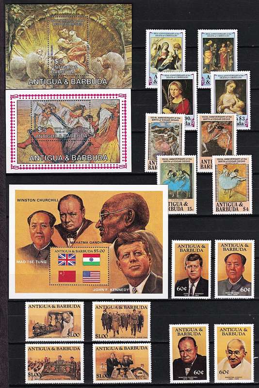 1984 Antigua & Barbuda UMM(**) Sets & Minisheets @ CV  R3,750