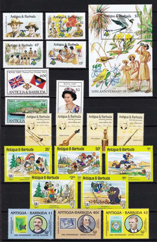 1985 Onwards Antigua & Barbuda UMM(**) Sets & Minisheets @ High CV  R6,450+