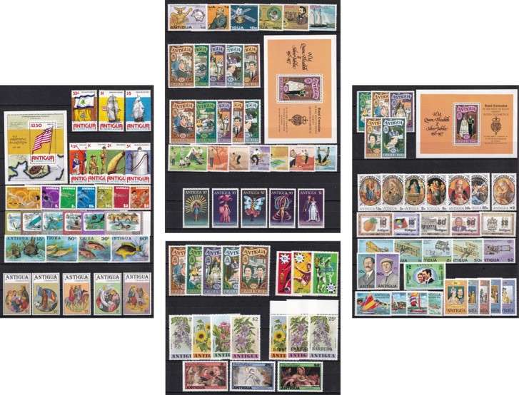 1976/8 Antigua UMM(**) Sets  @ CV  R2,850+