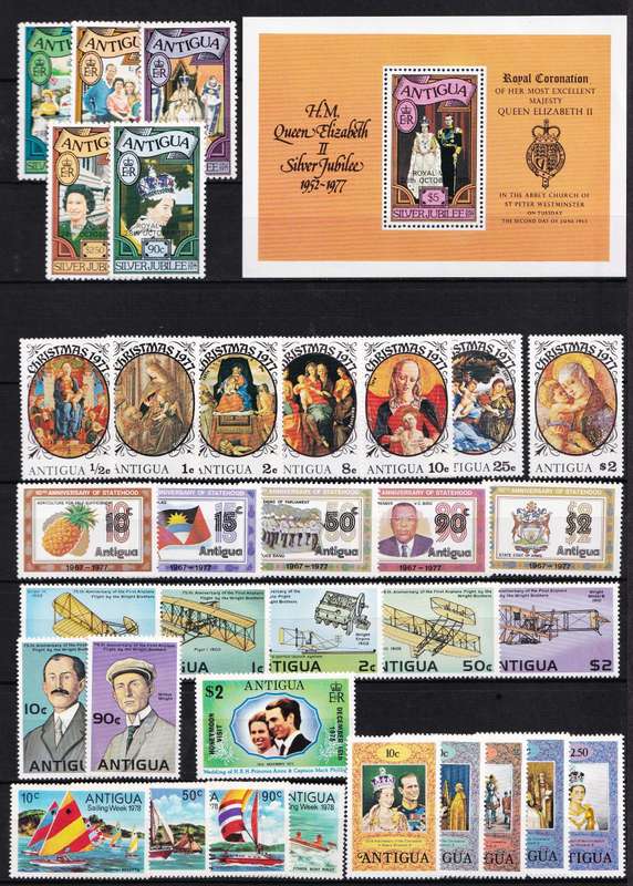 1976/8 Antigua UMM(**) Sets  @ CV  R2,850+