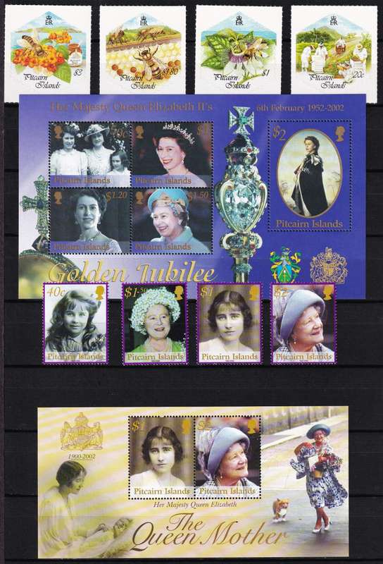1986-2002 Modern Pitcairn Island UMM(**) Sets/Minisheets  @ CV  R2,400+