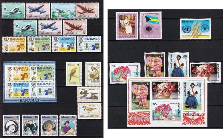 1985 Bahamas UMM(**) Sets & Issues @ CV  R1,500+