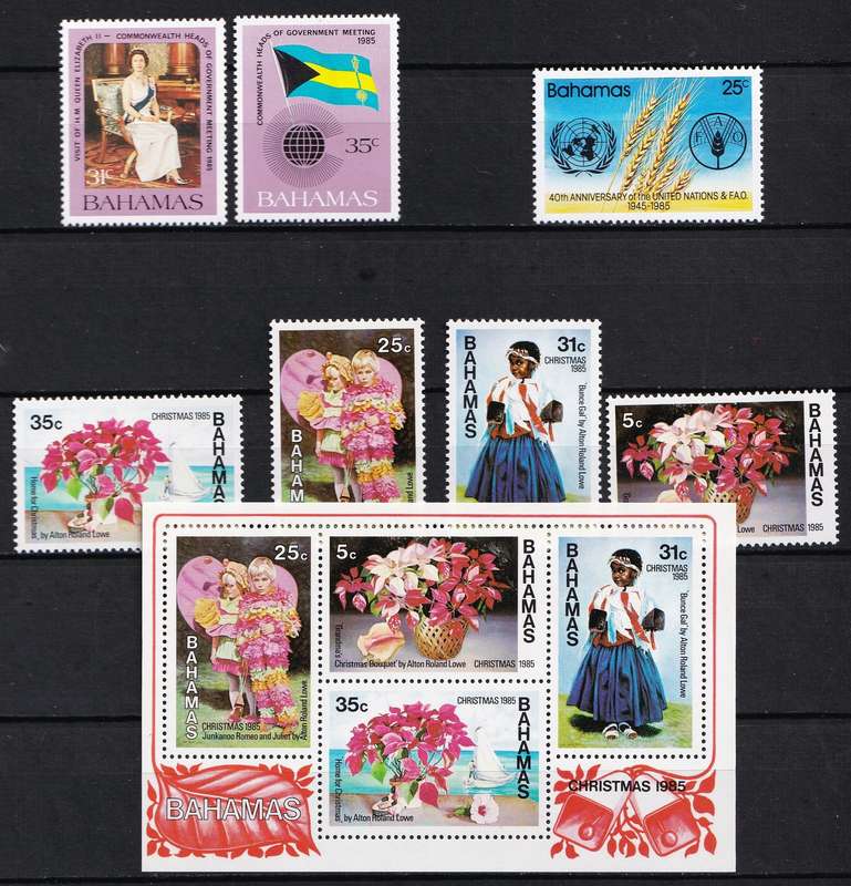1985 Bahamas UMM(**) Sets & Issues @ CV  R1,500+