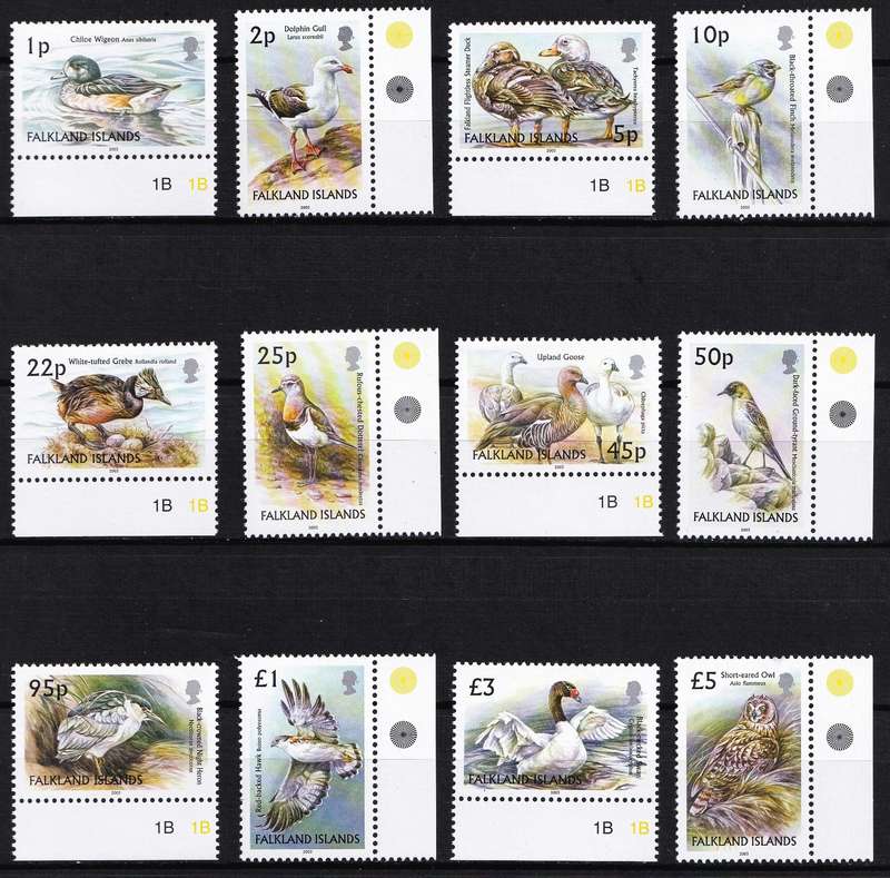 2003 Falkland Islands UMM(**) Marginal BIRDS Definitive  @ R1,050+