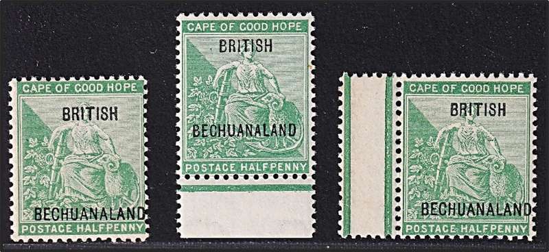 1897 British Bechuanaland LMM/UMM CC.54/55/56 @ CV  R1,305