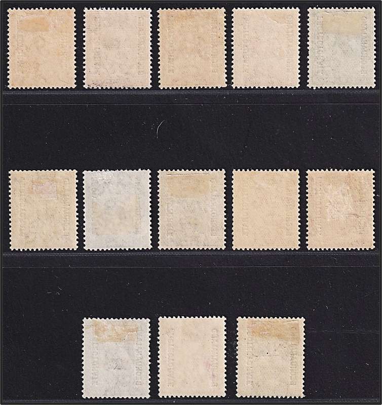1913 Bechuanaland Protectorate KGV MM(*) Set & Var (CC.72a/74a/74b/75a) @ CV  R4,065