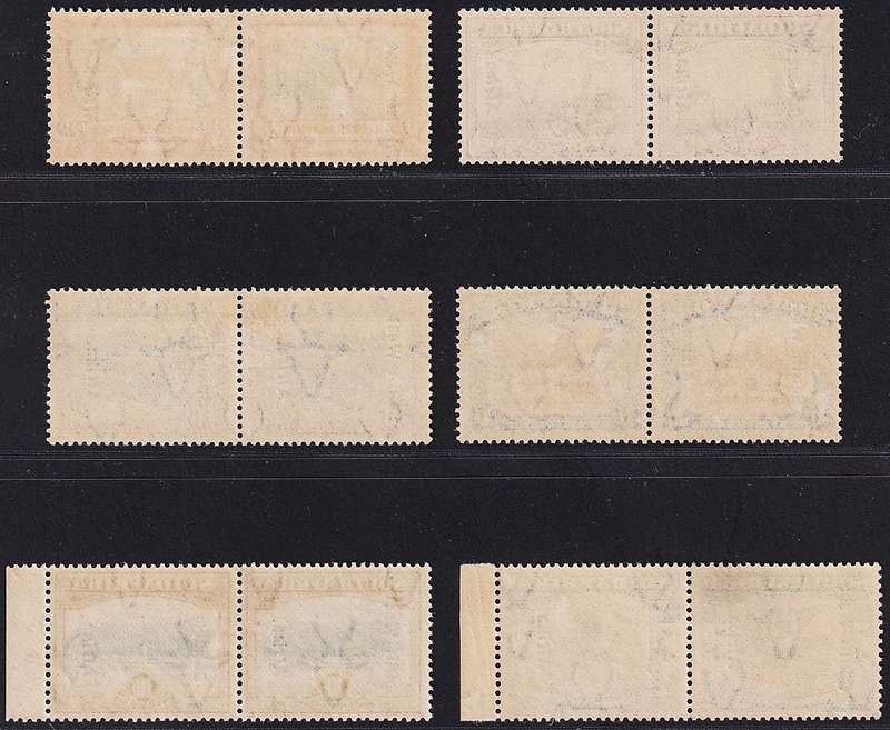 1926/7 SWA Overprint on Pictorials Full MM(*) Set (CC.75/80) @ CV  R8,710