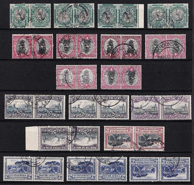 1930/45 Union VFU ROTO Set Incl Scarce Shades & Wmk  @ CV  R9,450