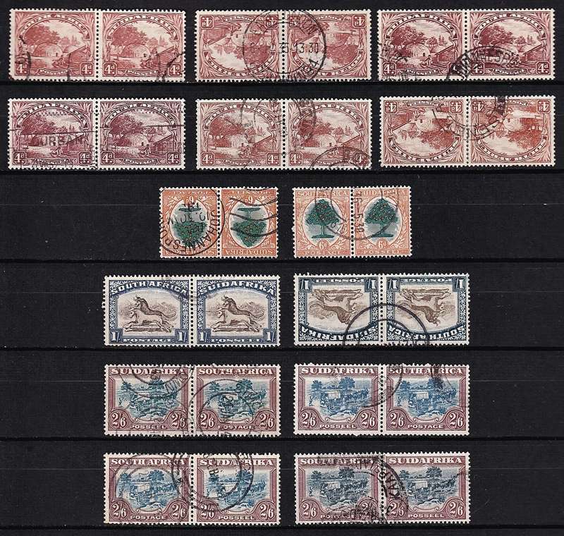 1930/45 Union VFU ROTO Set Incl Scarce Shades & Wmk  @ CV  R9,450