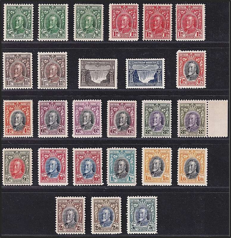 1931 Southern Rhodesia Field Marshall MM/UMM Set & Perf Var  @ CV  R9,530