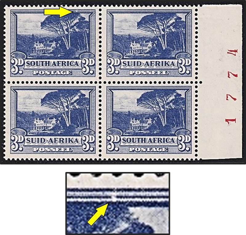 1949 Union 3d MM(*) Positional Variety  - Broken Frame Line