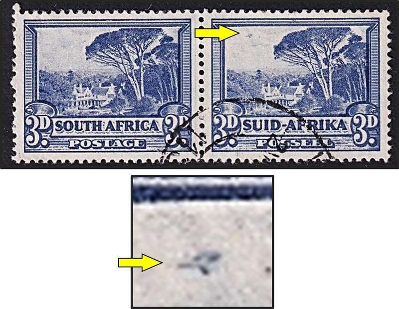 1940 Union 3d VFU Variety - Blue Blob in Sky - Scarce as Used