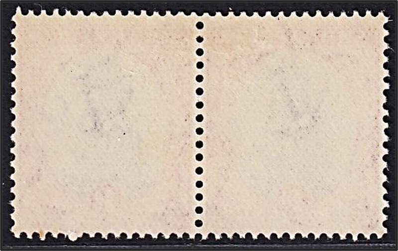 1934 Union 1d MM(**) Variety -  Red Blobs in both 1's & Scratches to Left of Ship