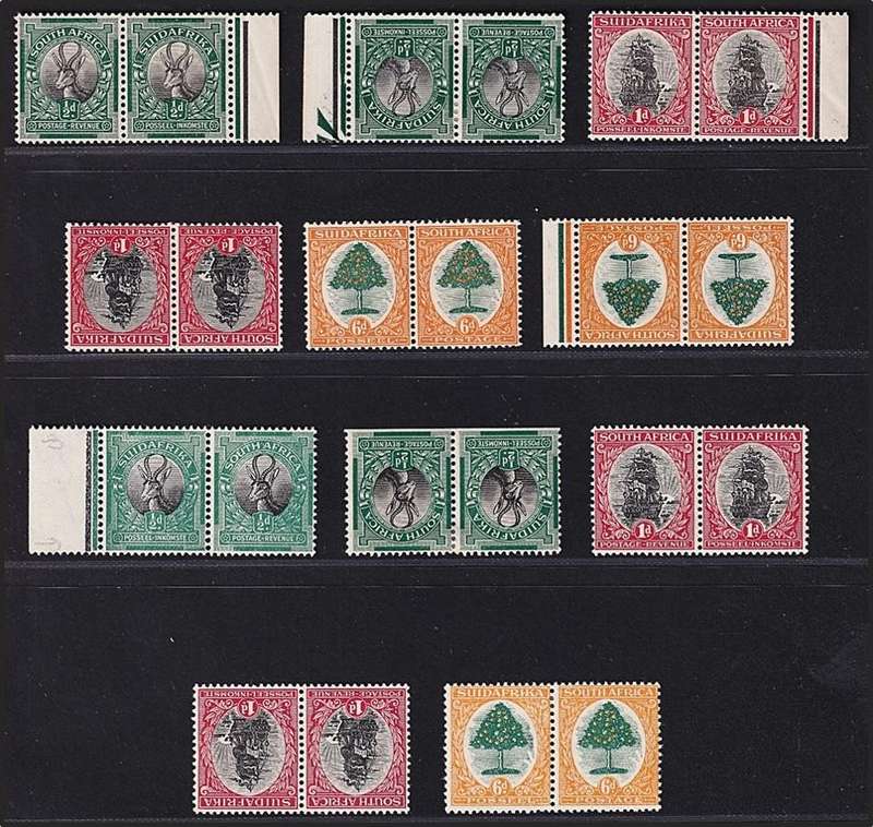 1926 Union London & Pretoria Printing MM(*) Sets & Inverted Wmk Issues  @ CV  R3,425