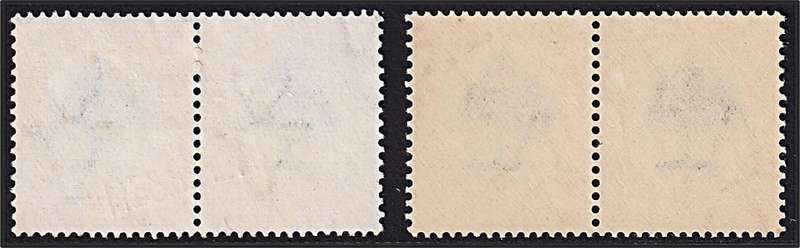 1930 Union 6d UMM(**) & VFU Roto Pairs - Both UHB Var.8 - Scratches in Tree/Spider Web