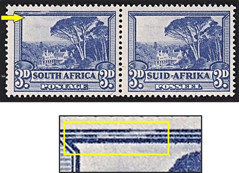 1940 Union 3d MM(*) Variety - Light Top Frame/Under-Inked