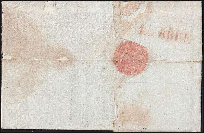 1825 French Letter/Wrapper with NIZZA di MARE (Nice) & MARSEILLE Handstamps