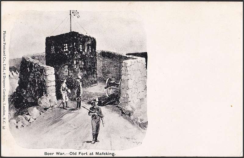 Anglo-Boer War Unused Postcard -  "Old Fort at Mafikeng"