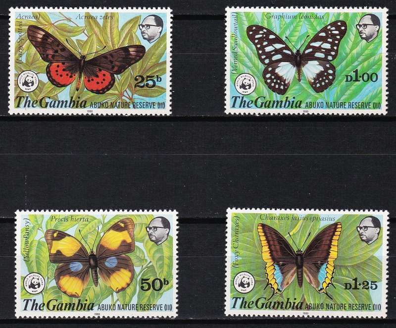1978 Gambia - Obuko Nature Reserve Animals UMM(**) Set  @ High CV  R1,600+