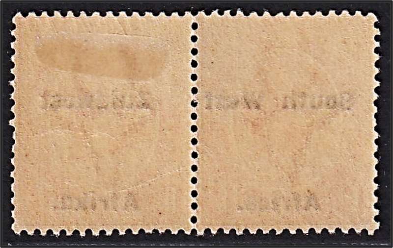 1924 SWA 1d MM(*) Type VI Variety - Tail on "S" & Broken "t"