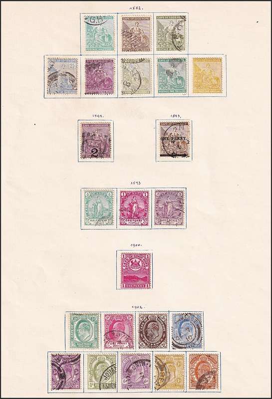 CoGH, Transvaal, OFS & Natal Issues on Pages - Triangles, TVL Bourne Heads etc