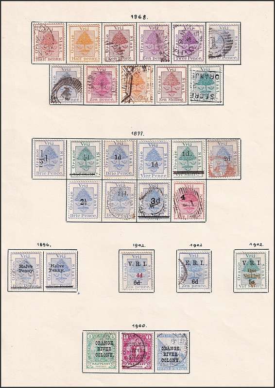 CoGH, Transvaal, OFS & Natal Issues on Pages - Triangles, TVL Bourne Heads etc