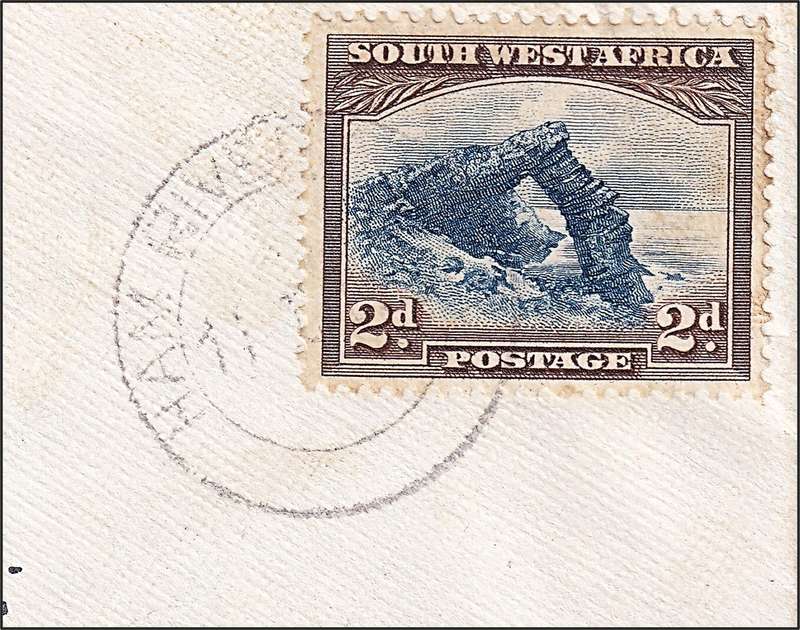 1950's SWA Cover - Very Scarce "HAM RIVER" Blank CDS (Putzel  4000 Points Only 1 Copy Seen!