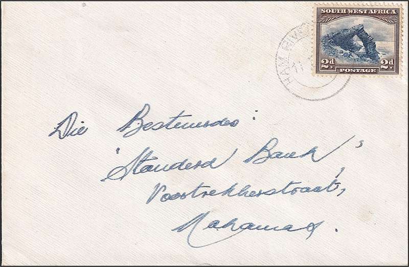 1950's SWA Cover - Very Scarce "HAM RIVER" Blank CDS (Putzel  4000 Points Only 1 Copy Seen!