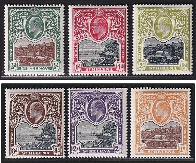1903 St. Helena KEVII Full MM(*) Set of 6  @ CV  R3,250+